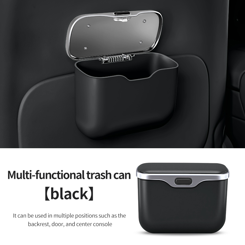 Waterproof Car Trash Can With Lid - Автомобильный мусорный бак с креативной крышкой,