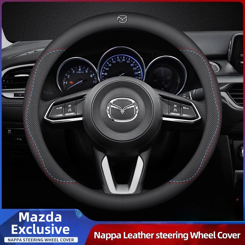 Кожаный дышащий чехол на руль  – обзор и цена Car Steering Wheel Cover Anti Slip Breathable