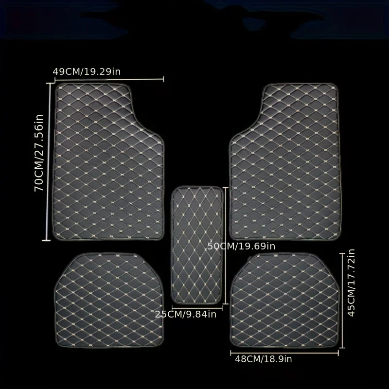 5 шт. универсальных автомобиль – обзор и цена Car Floor Mats Universal Waterproof Leather