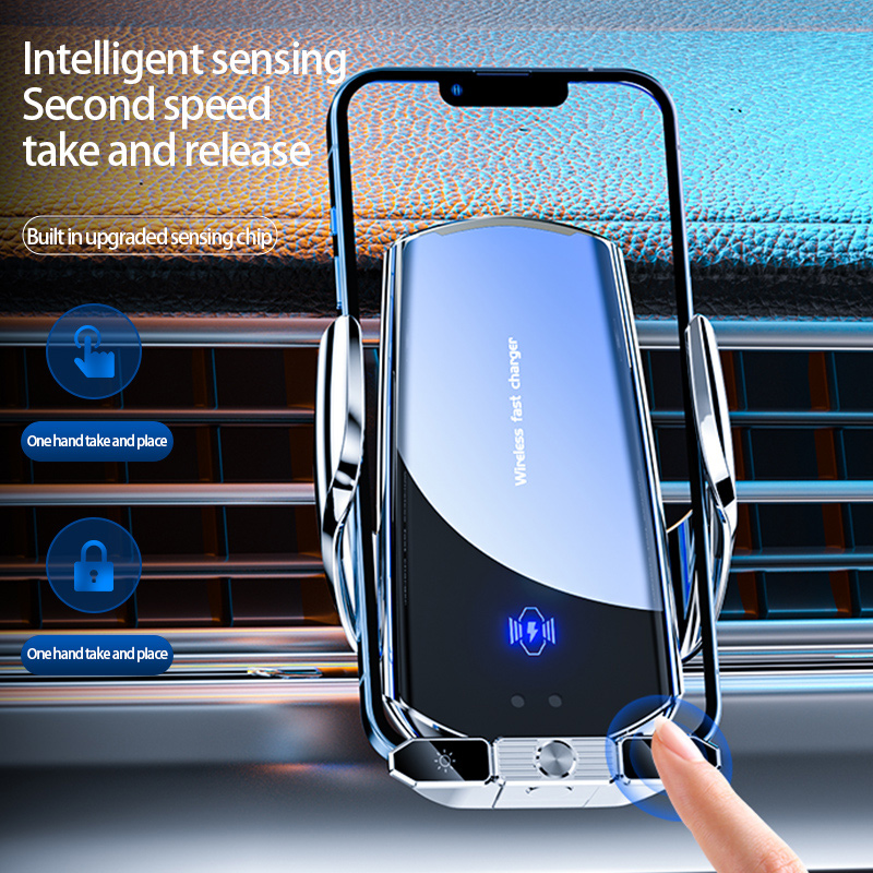Автомобильное беспроводное зар – обзор и цена Wireless Car Charger Mount Fast Charging