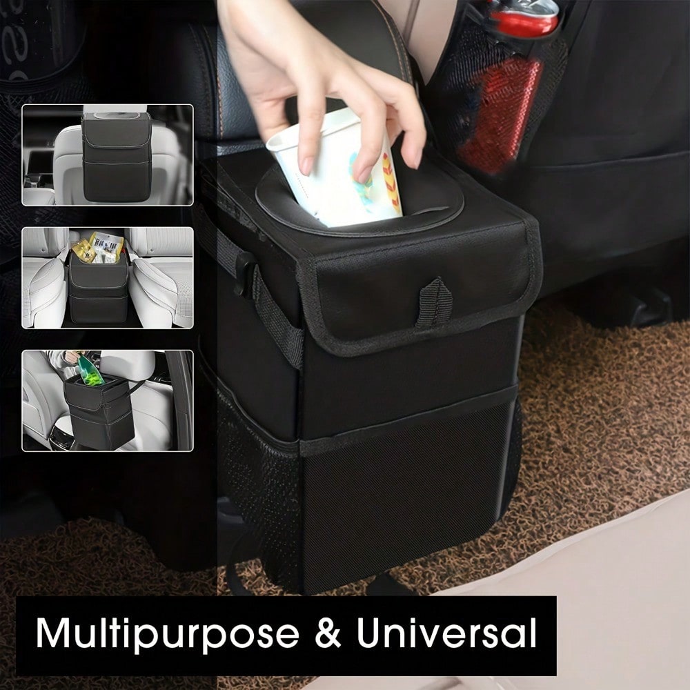 Портативный водонепроницаемый  – обзор и цена Waterproof Car Trash Can With Lid