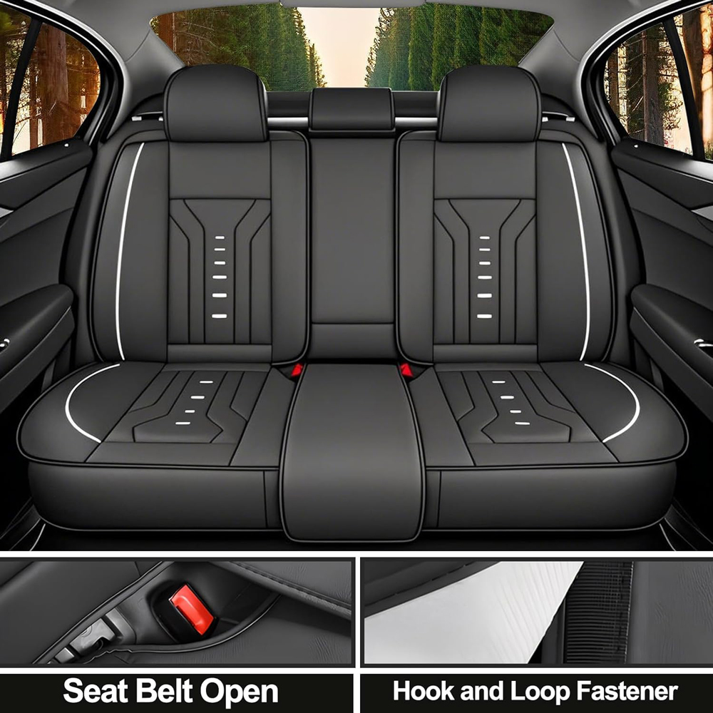 Роскошные универсальные кожаны – обзор и цена Leather Car Seat Covers Full Set Universal