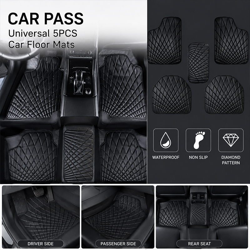 Универсальные автомобильные ко – обзор и цена Car Floor Mats Universal Waterproof Leather