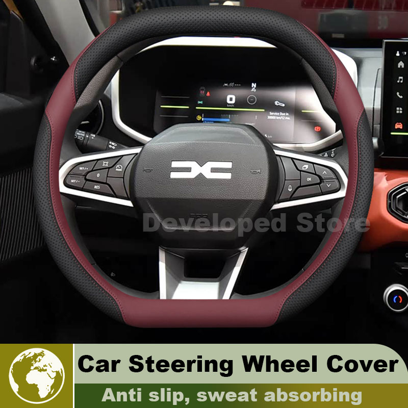 Кожаный чехол на руль автомоби – обзор и цена Car Steering Wheel Cover Anti Slip Breathable