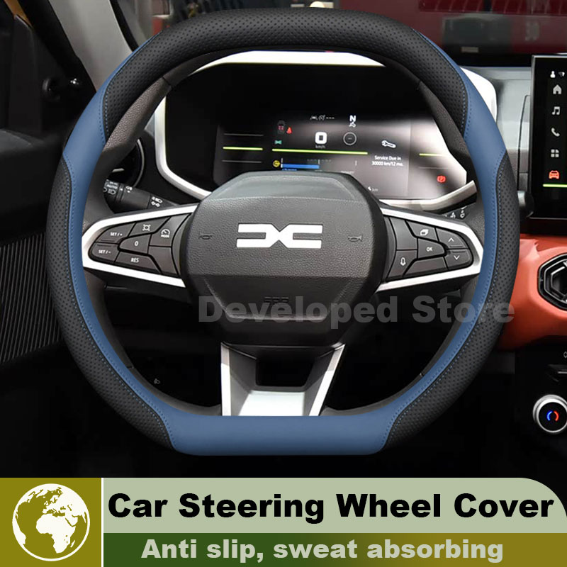 Кожаный чехол на руль автомоби – обзор и цена Car Steering Wheel Cover Anti Slip Breathable