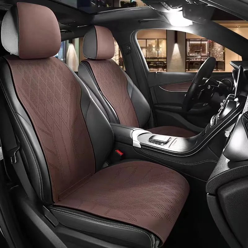 Замшевый кожаный чехол на авто – обзор и цена Leather Car Seat Covers Full Set Universal