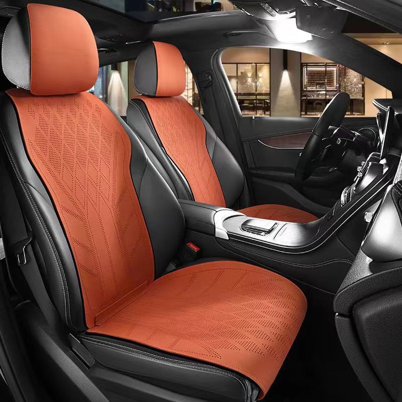 Замшевый кожаный чехол на авто – обзор и цена Leather Car Seat Covers Full Set Universal
