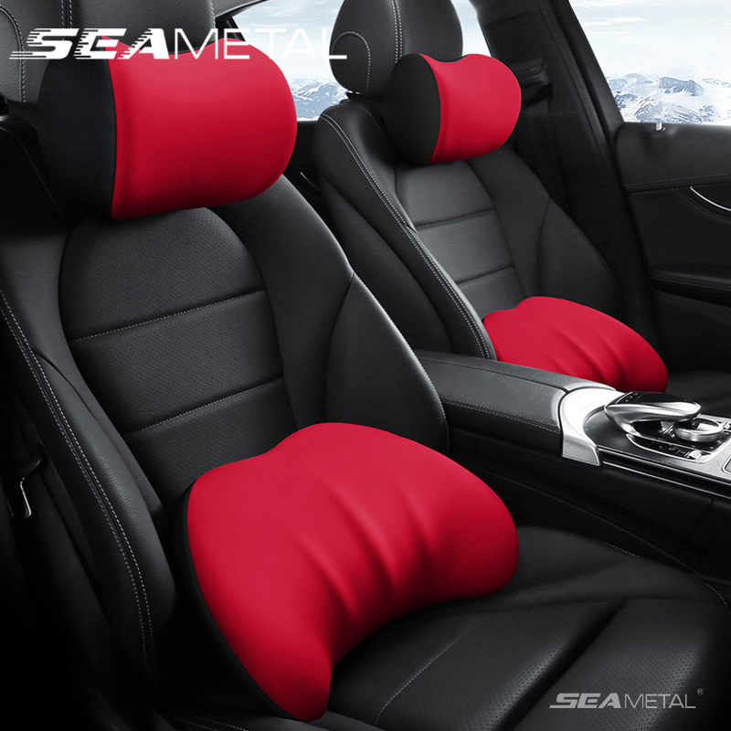 Подушка SEAMETAL для автомобил – обзор и цена Memory Foam Car Neck Pillow Lumbar Support
