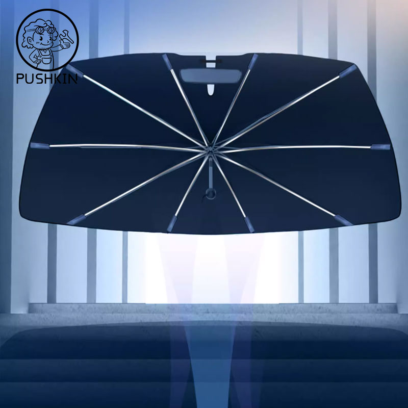 Солнцезащитный складной зонт-ш – обзор и цена Car Sunshade Windshield Umbrella Foldable