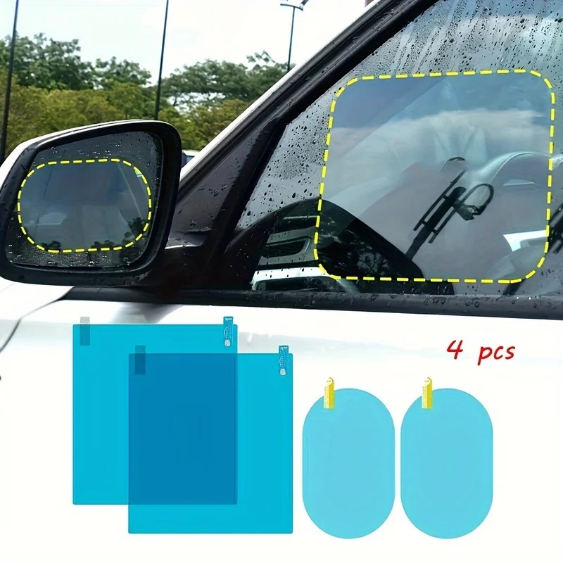 4 шт. защитной пленки для авто – обзор и цена Anti Glare Car Rearview Mirror Film