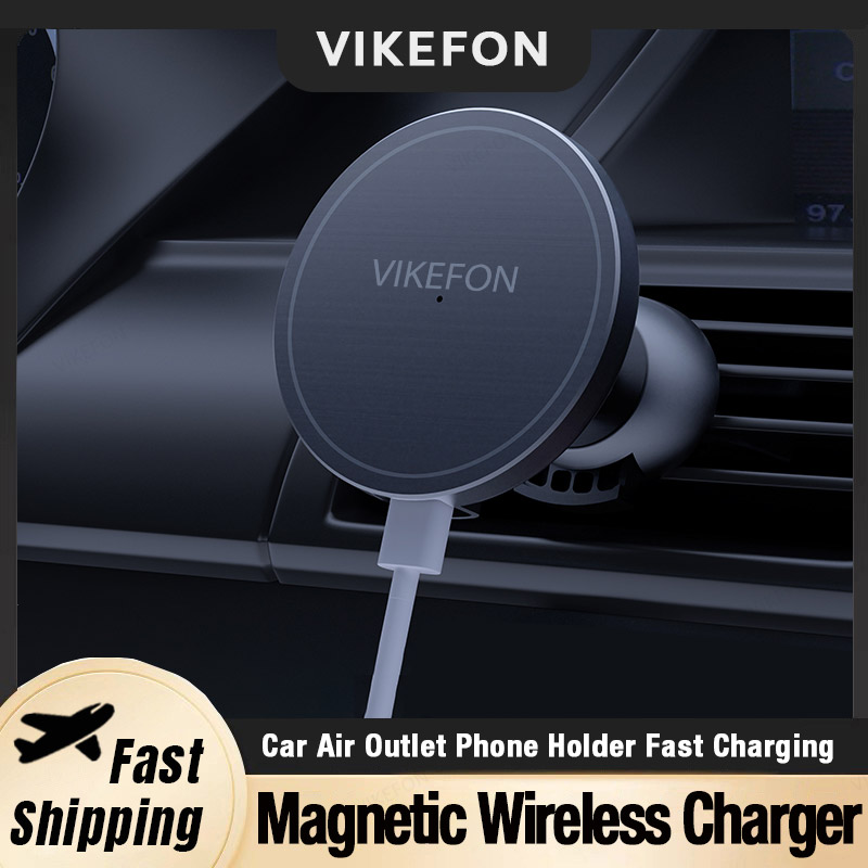 Автомобильное беспроводное зар – обзор и цена Magnetic Phone Holder For Car Vent