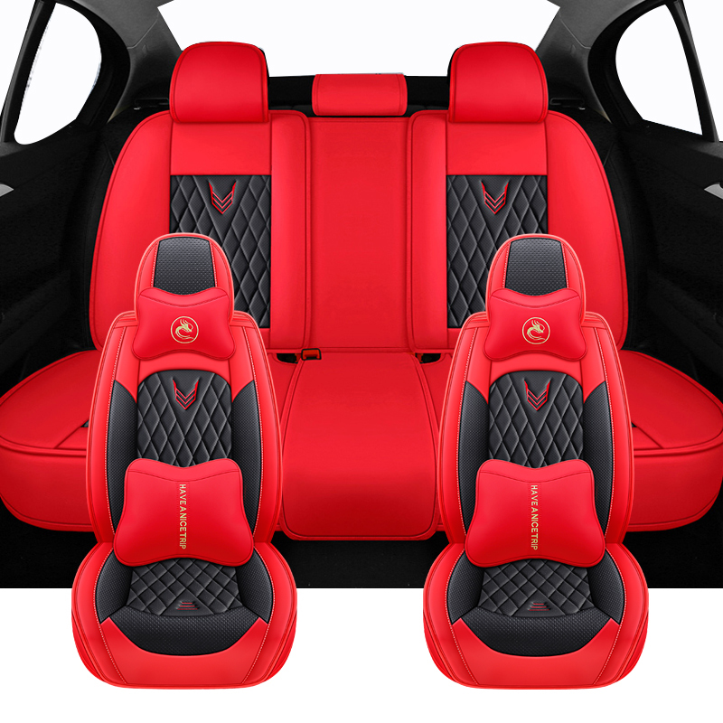 Полный комплект универсальных  – обзор и цена Leather Car Seat Covers Full Set Universal