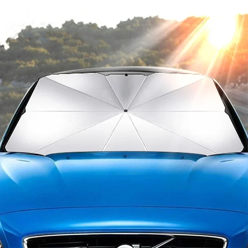 Портативный автомобильный солн – обзор и цена Car Sunshade Windshield Umbrella Foldable